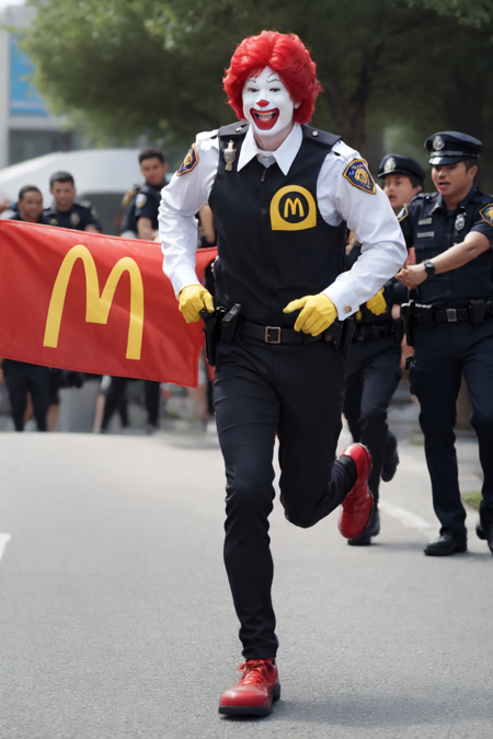 pixai-1670928734388421248-Ronald Mcdonald running from the law.png